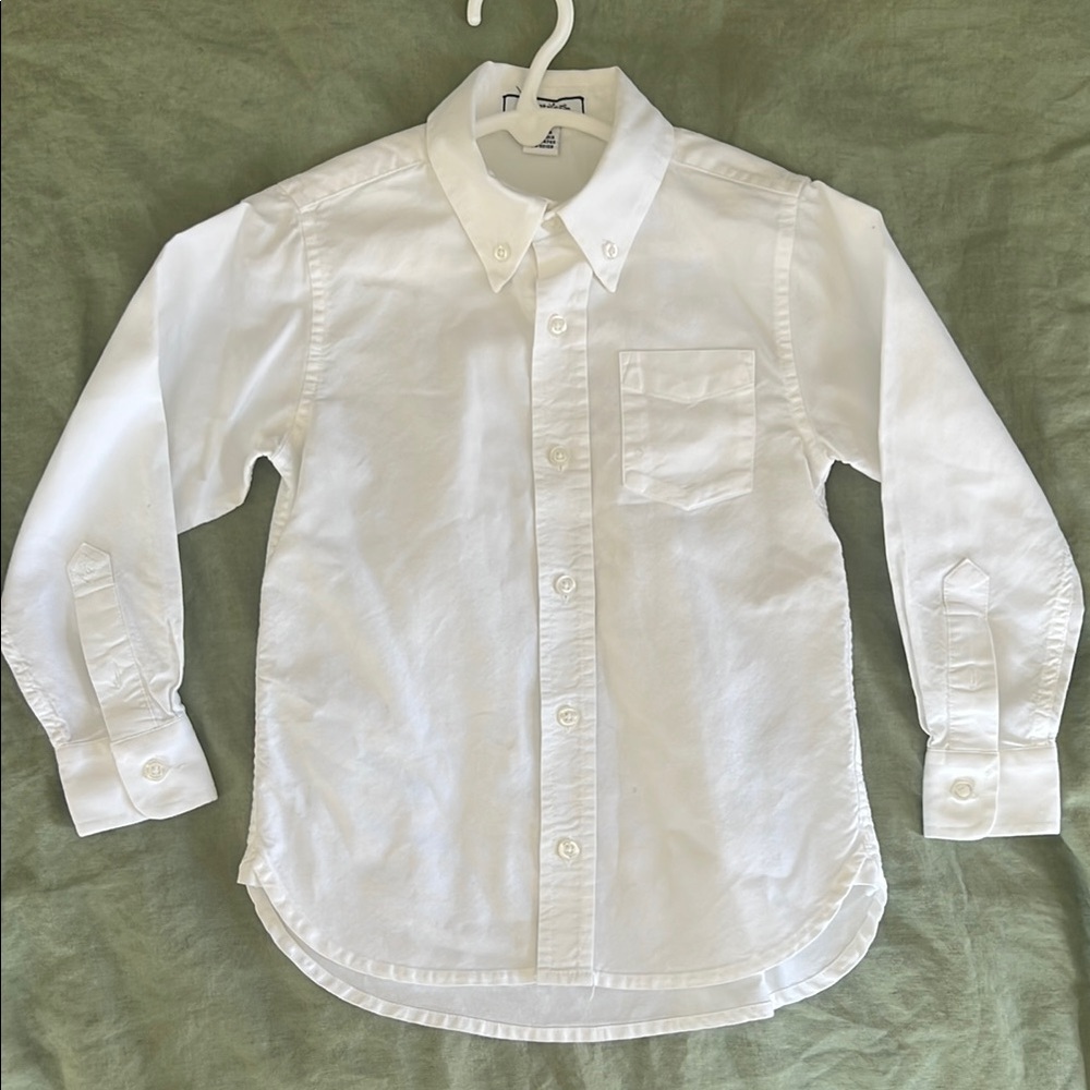 Classic White Button-Up Shirt